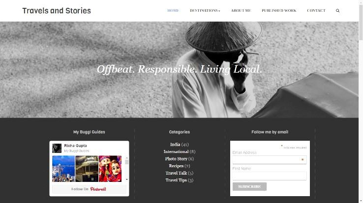 14-	Richa Gupta -  www.travelsandstories.com